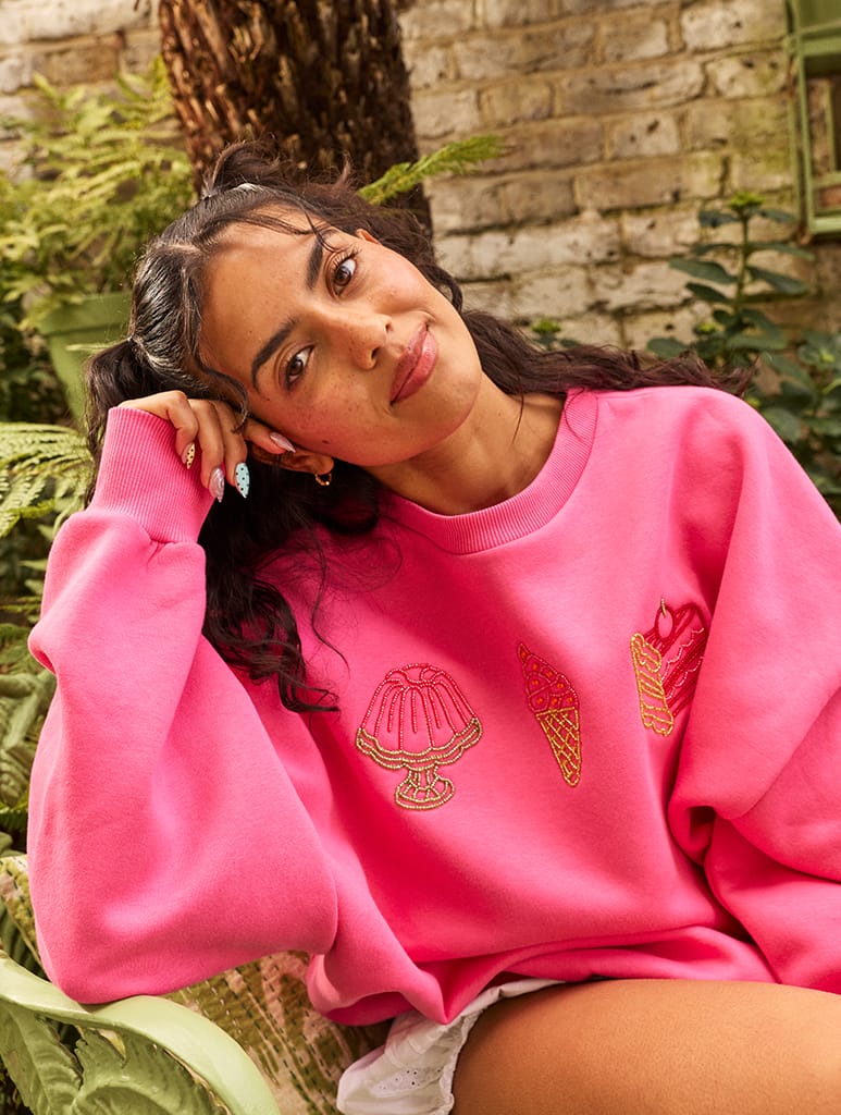 Beaded Cake Sweatshirt