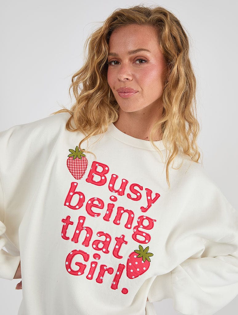 Busy Being That Girl Sweatshirt - Image 1