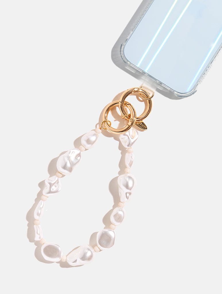 Chunky Pearl Beaded Charm Strap