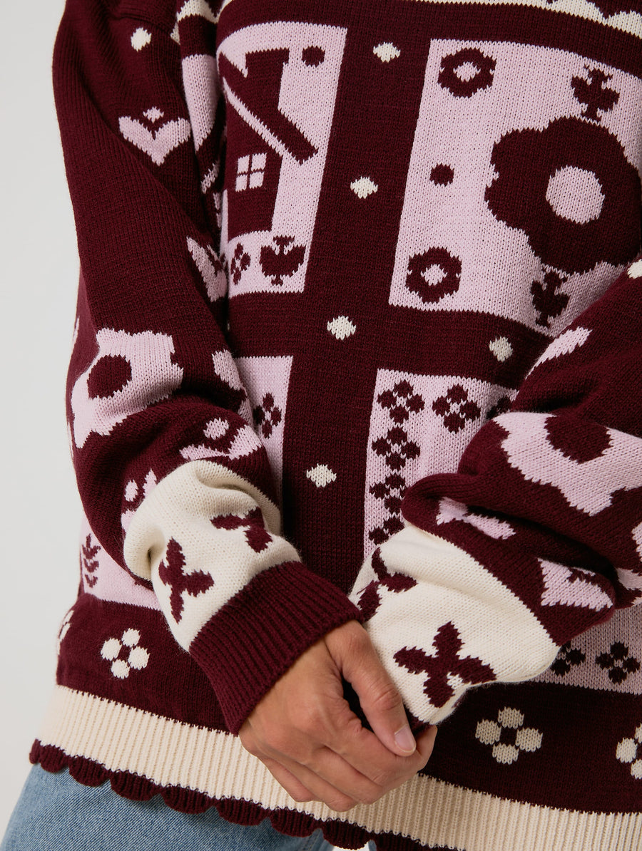 Cosy Cottage Knitted Jumper