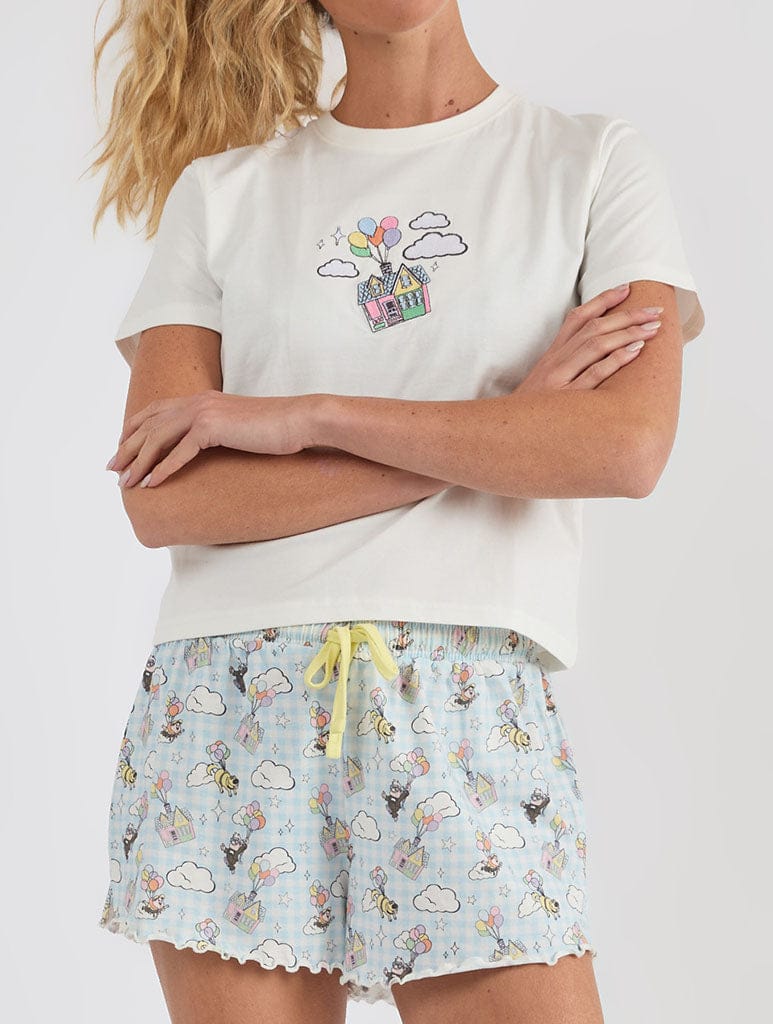 Disney Up Gingham Pyjama Shorts Set - Image 1