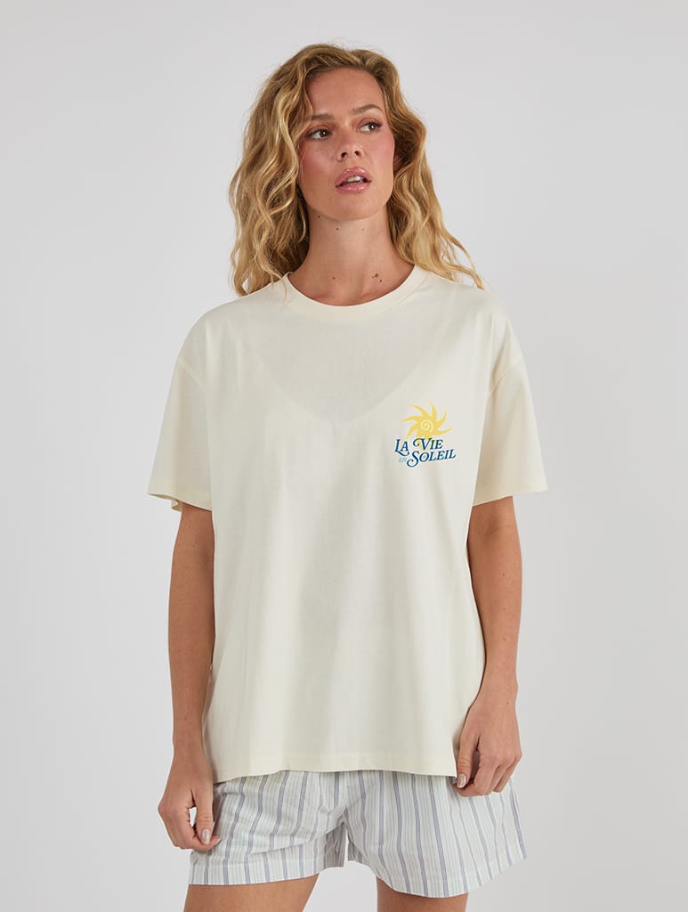 La Vie En Soleil T-Shirt In White