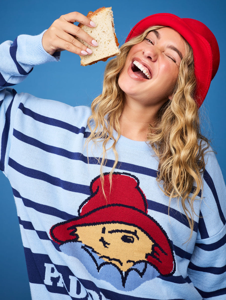 Paddington x Skinnydip Stripe Knitted Jumper - Image 1
