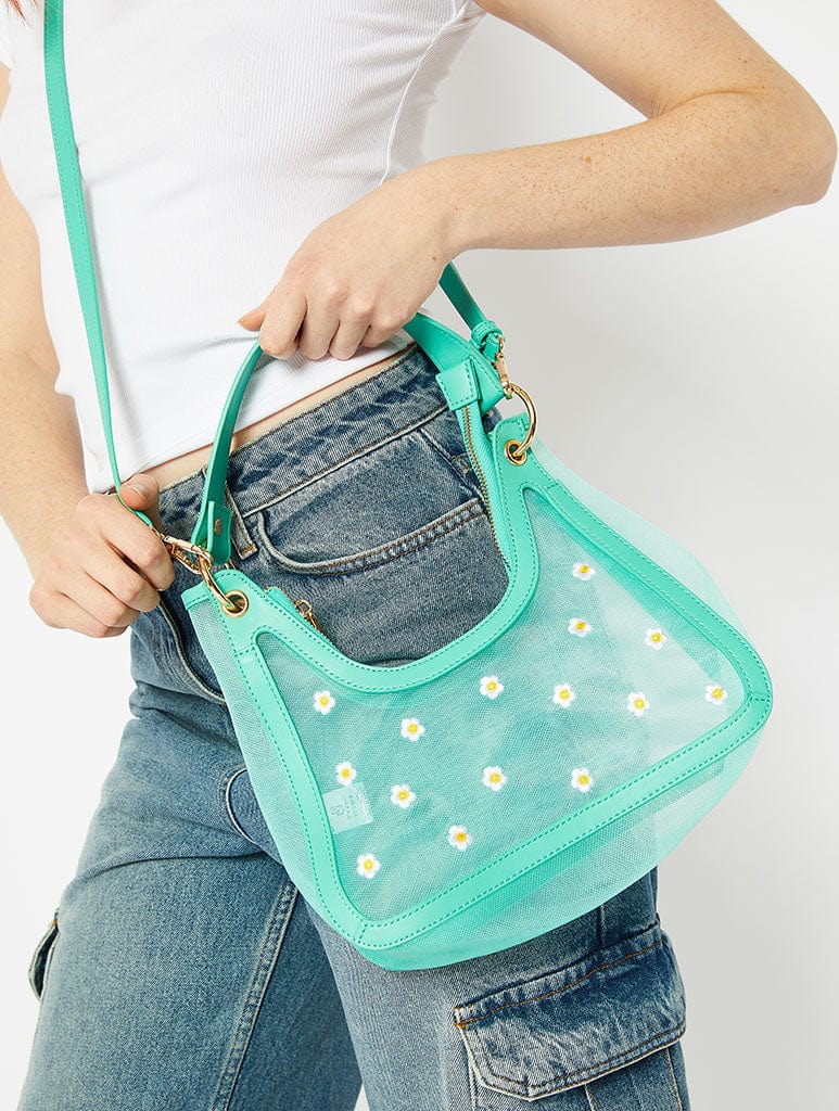 Sara Green Mesh Shoulder Bag - Image 1