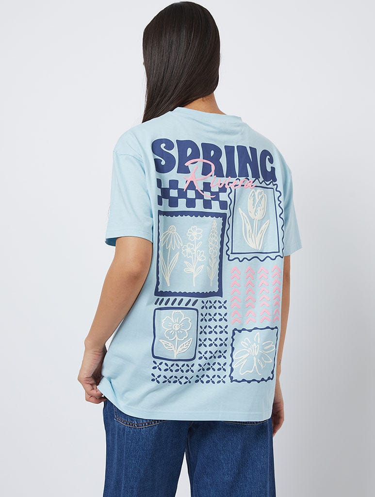 Spring Riviera Blue T-Shirt - Image 1