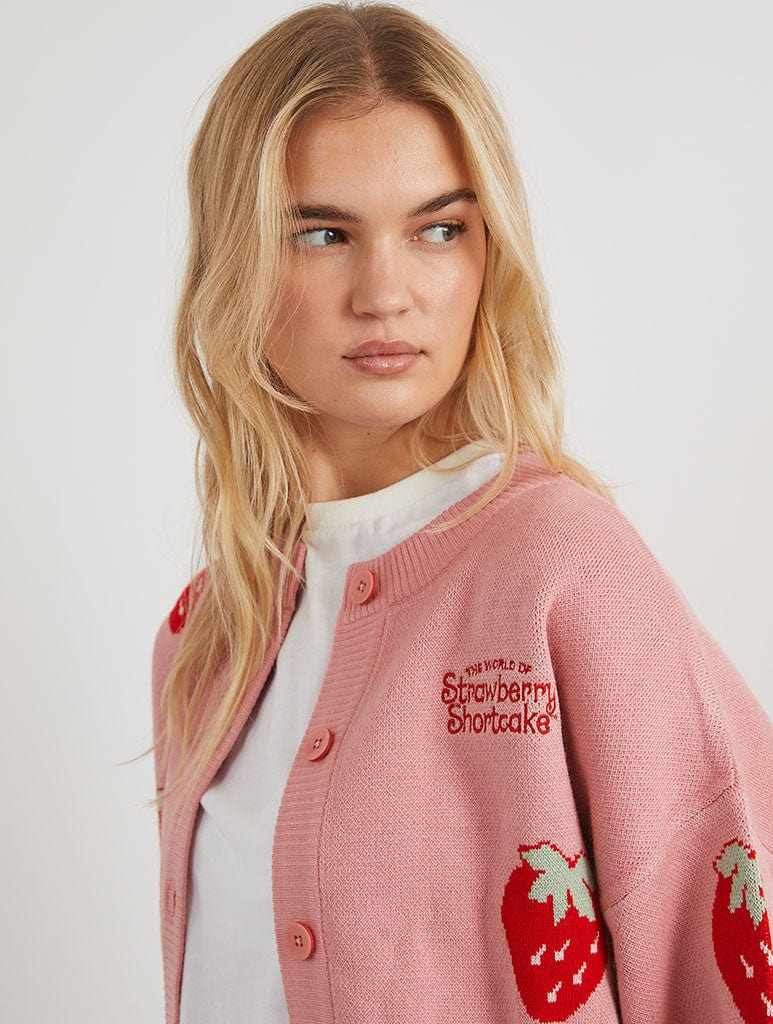 Strawberry Shortcake x Skinnydip 3D Knitted Cardigan