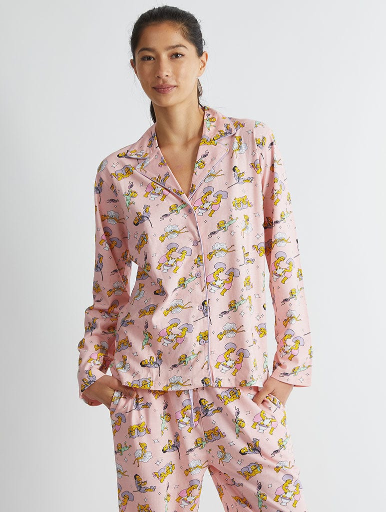 The Simpsons x Skinnydip Pyjama Set in Pink - Image 1
