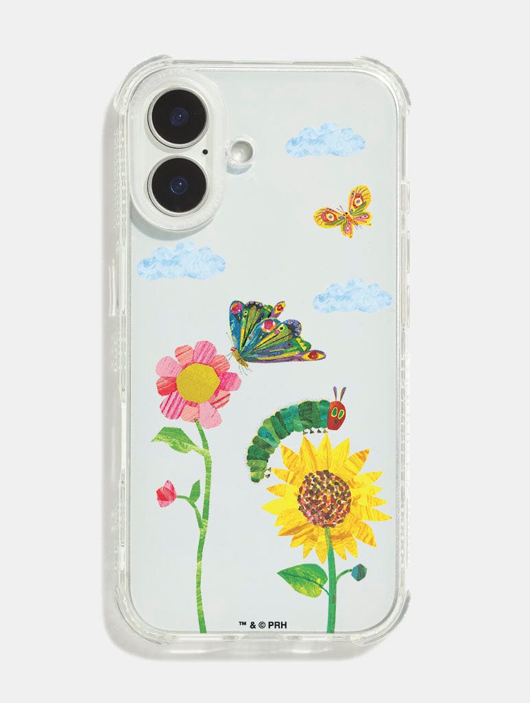 The Very Hungry Caterpillar x Skinnydip Spring Flowers Shock iPhone Case - Image 1