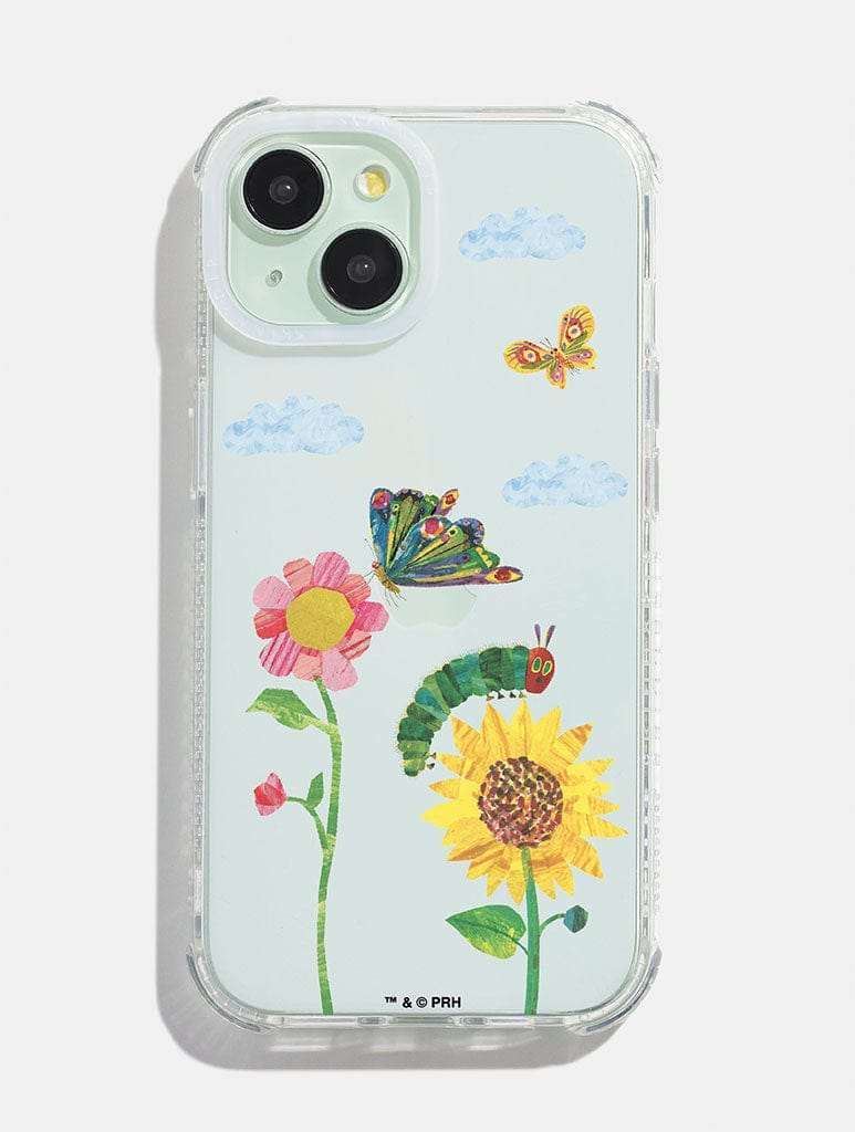 The Very Hungry Caterpillar x Skinnydip Spring Flowers Shock iPhone Case - Image 1