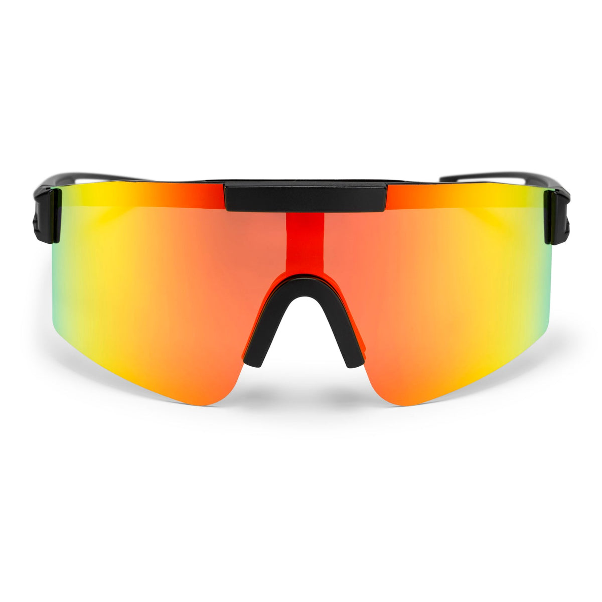 Luca Sunglasses BLACK/RED MIRROR - Image 1