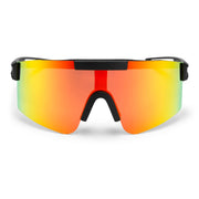 Luca Sunglasses BLACK/RED MIRROR