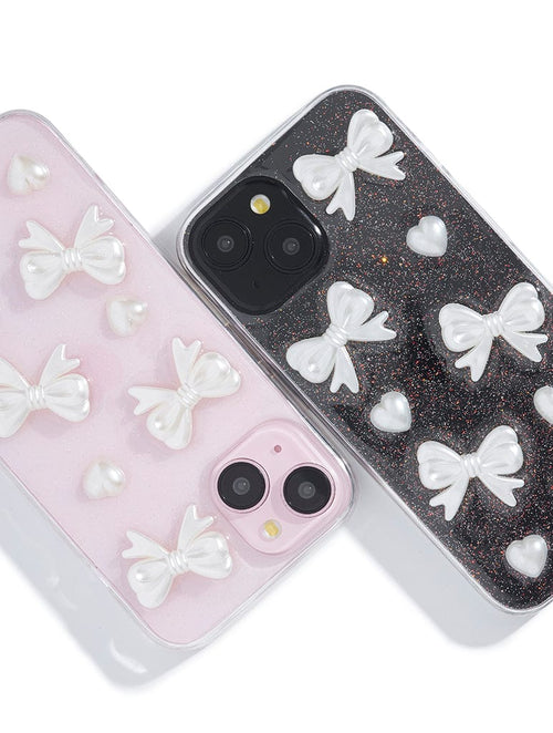 3D Bow and Hearts iPhone Case - Image 2
