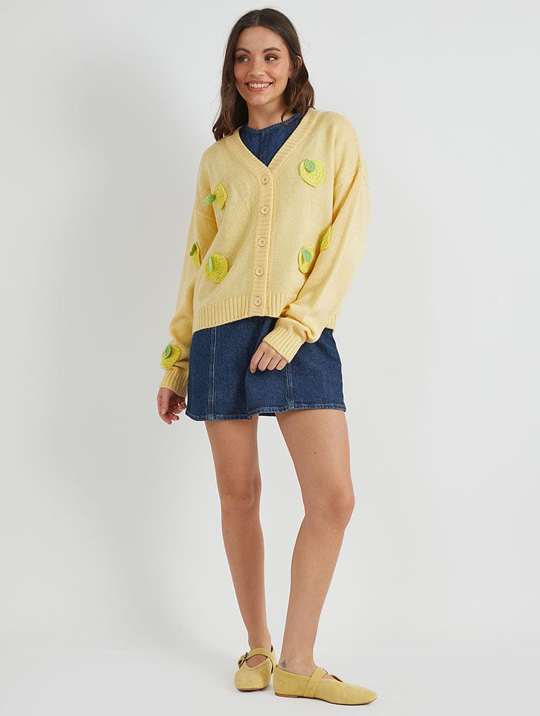 3D Lemons Knitted Cardigan - Image 7
