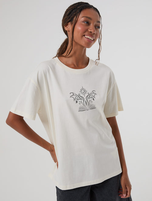 ACOTAR Mythical World T-Shirt In White - Image 2