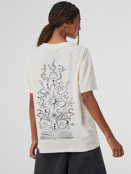 ACOTAR Mythical World T-Shirt In White - Image 1