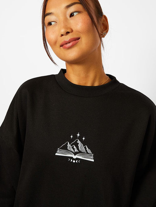 ACOTAR To The Stars Sweatshirt In Black - Image 2