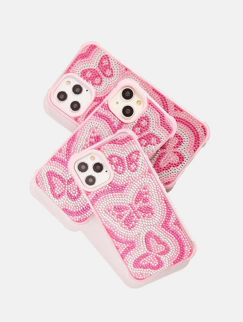 All Over Gem Butterfly Shock iPhone Case - Image 2