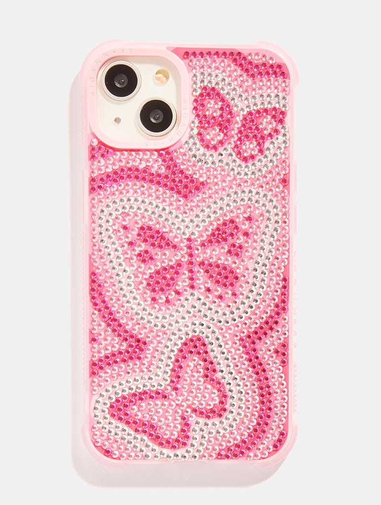 All Over Gem Butterfly Shock iPhone Case - Image 1