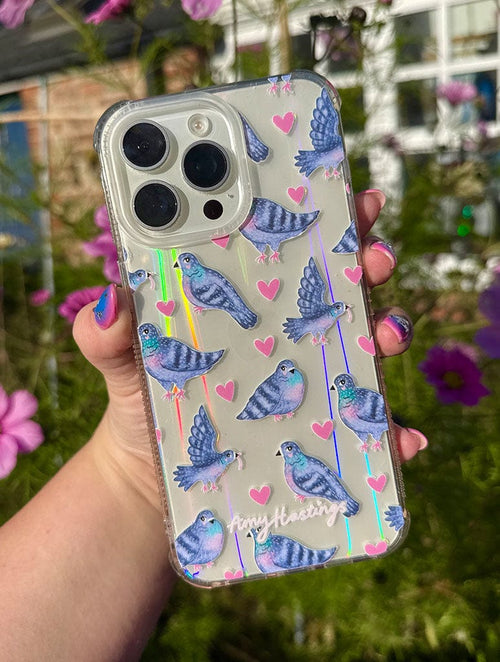 Amy Hastings x Skinnydip Pigeon Lover Shock iPhone Case - Image 2