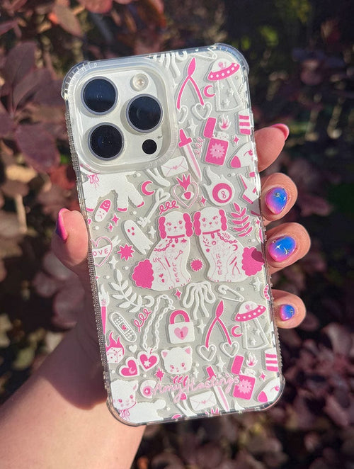 Amy Hastings x Skinnydip Pink Doodles Shock iPhone Case - Image 2