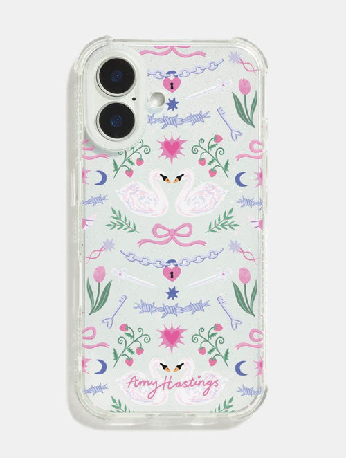 Amy Hastings x Skinnydip Pretty Swans Shock iPhone Case - Image 1
