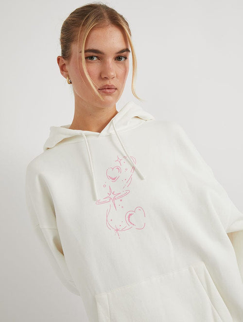 Angel Protected Ecru Hoodie - Image 2
