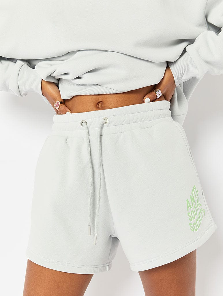 Anti Social Society Grey Shorts Co-ord - Image 1