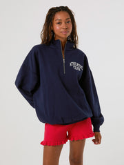 Athletic Club Navy Quarter Zip Sweatshirt