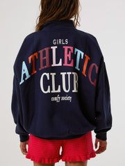 Athletic Club Navy Quarter Zip Sweatshirt