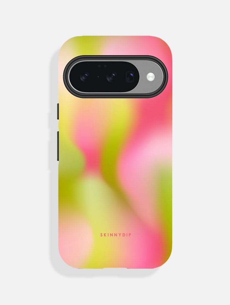 Aura Gradient Vibrant Green Ultra Protective Google Pixel Case - Image 1