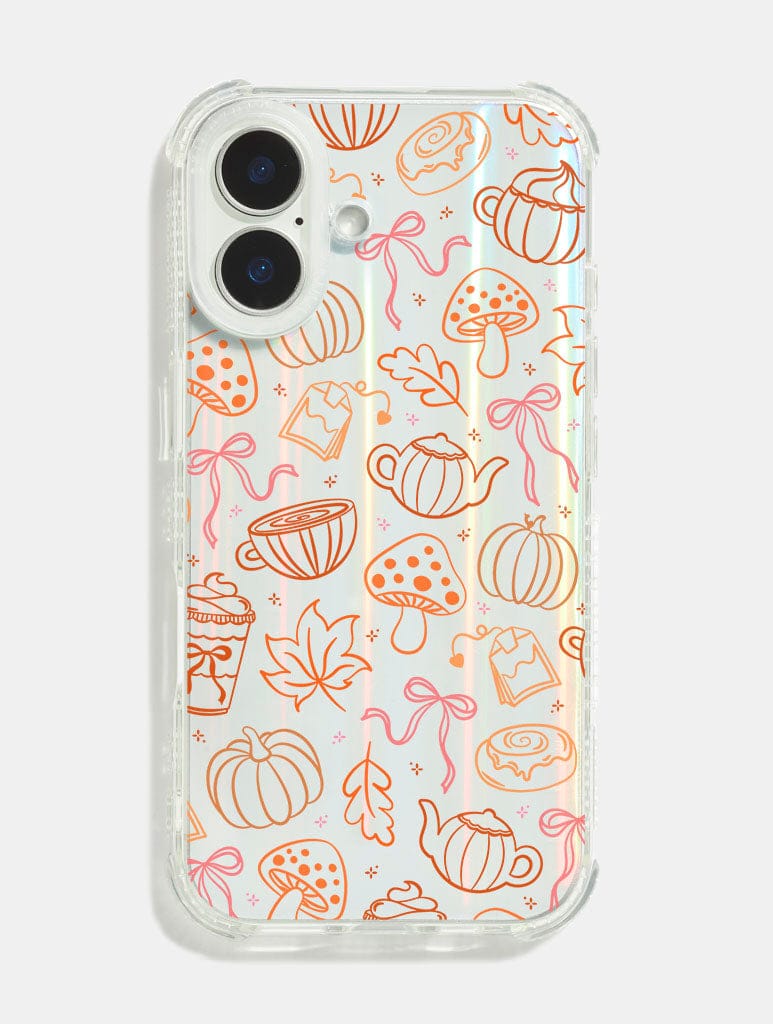 Autumn Doodle Shock iPhone Case - Image 1