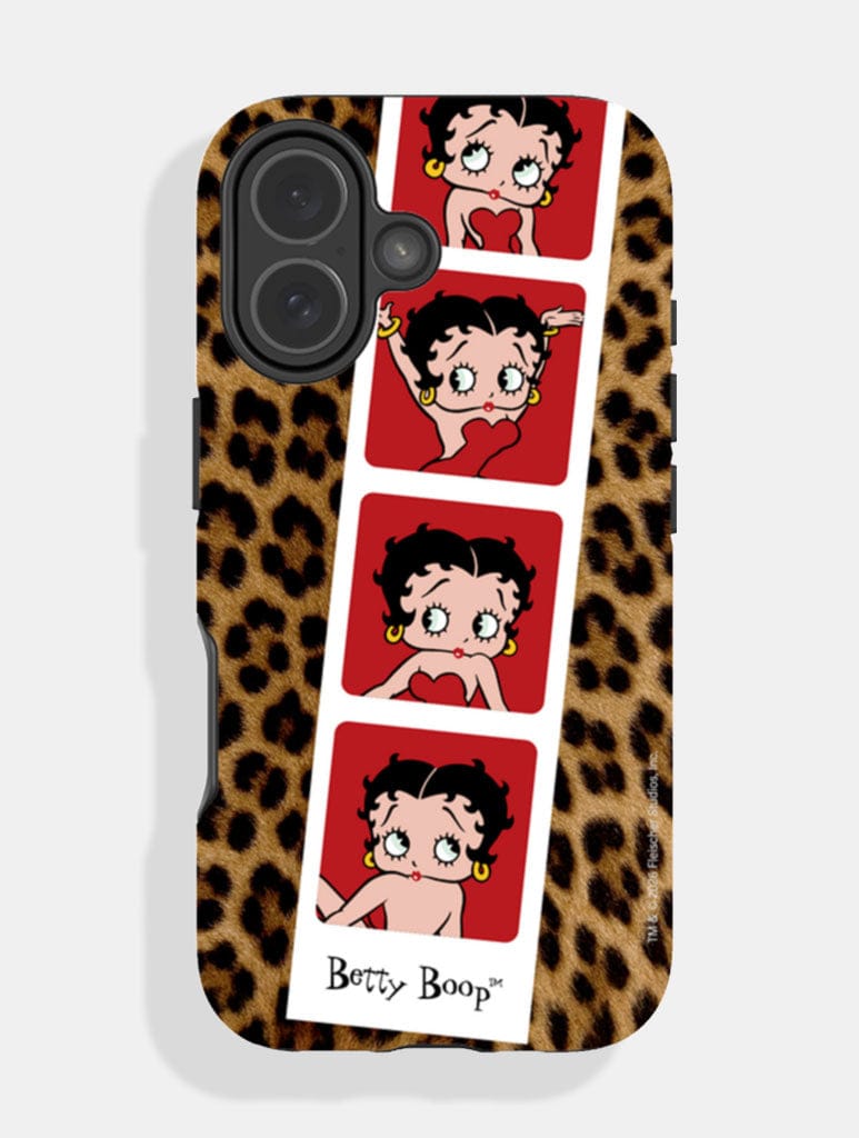 Betty Boop Photobooth Leopard Ultra Protective iPhone Case - Image 1
