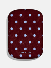 Blue and Brown Painted Polka Dot Portable Magsafe Charger