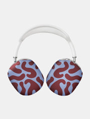 Blue And Maroon Pattern AirPods Max Case in Matte