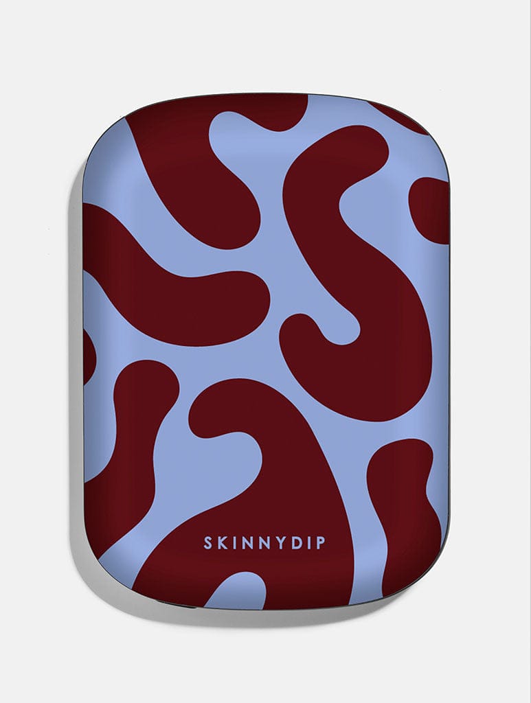 Blue and Maroon Pattern Portable Magsafe Charger - Image 1