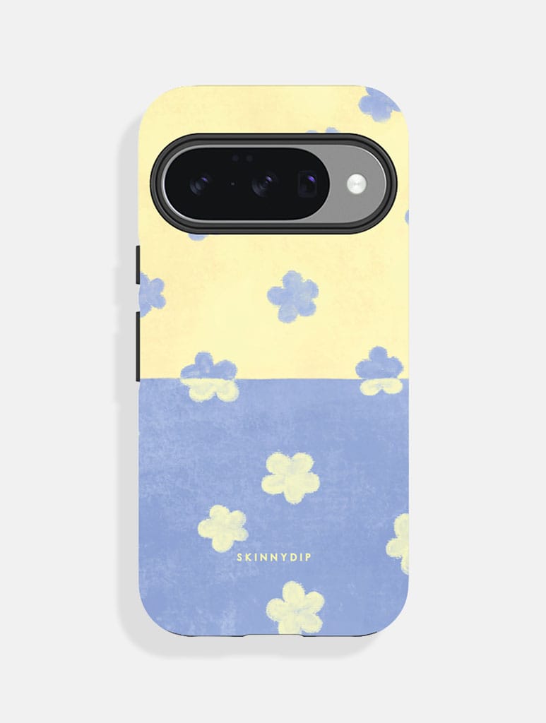 Blue and Yellow Two Tone Flower Ultra Protective Pixel Google Case - Image 1