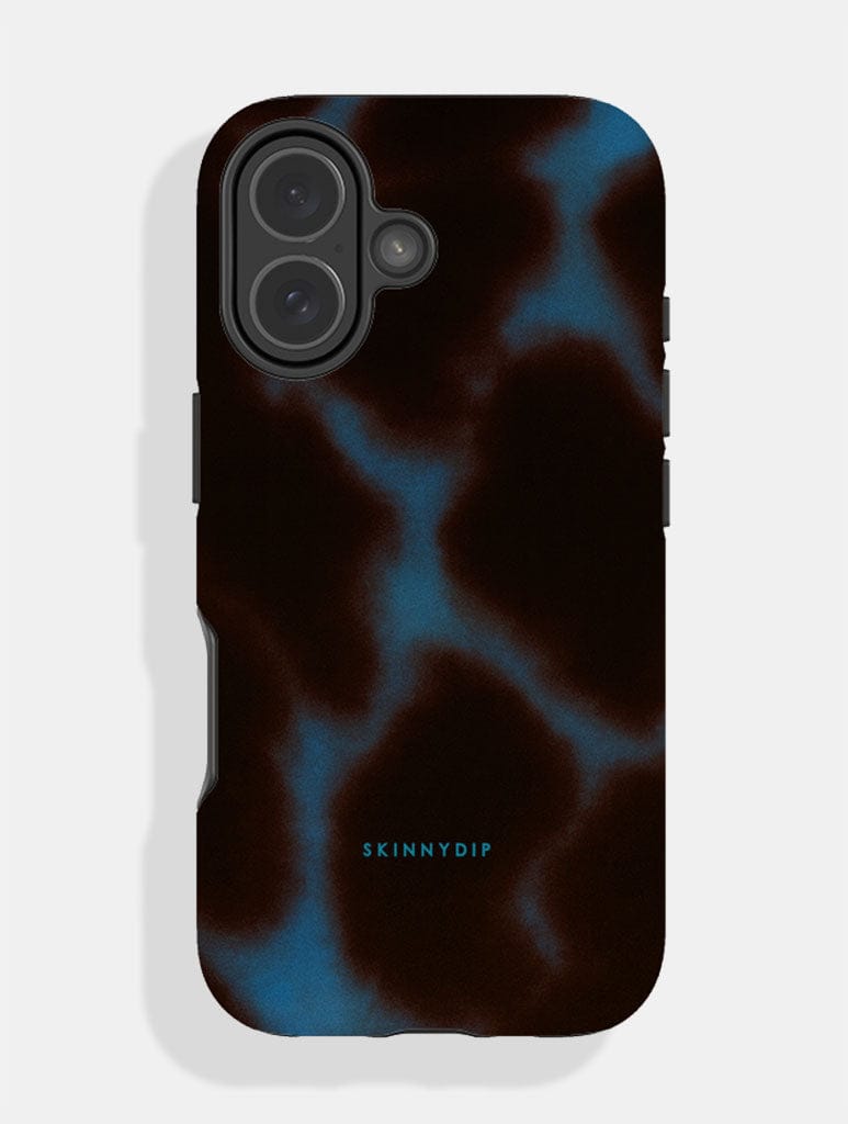 Blue Burgundy Tortoiseshell Ultra Protective iPhone Case - Image 2