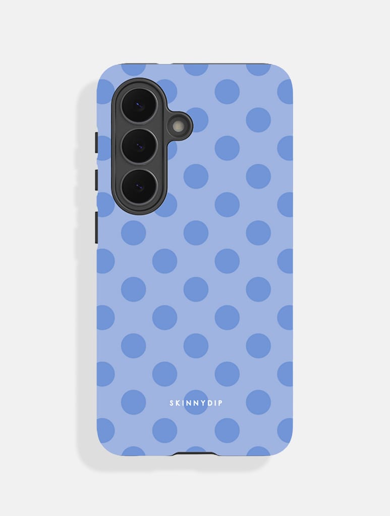 Blue Large Polka Dot Ultra Protective Samsung Case - Image 1