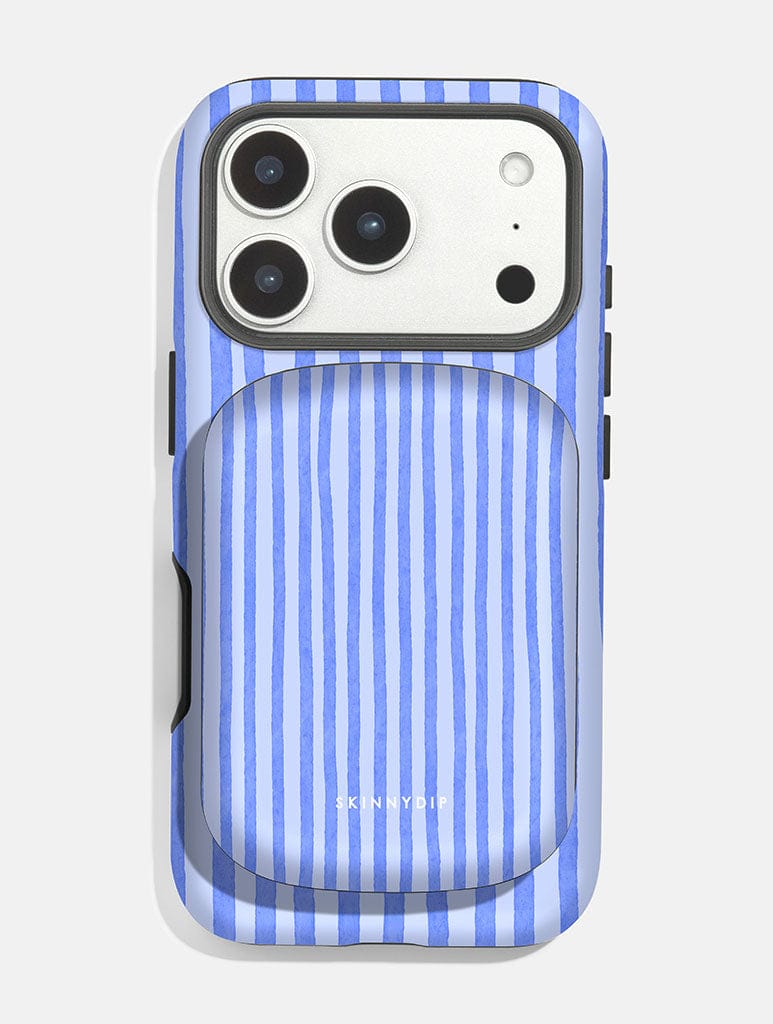 Blue Stripe Portable Magsafe Charger