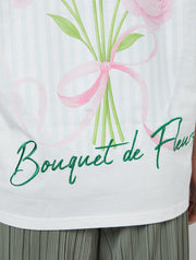 Bouquet De Fleurs Ecru T-Shirt