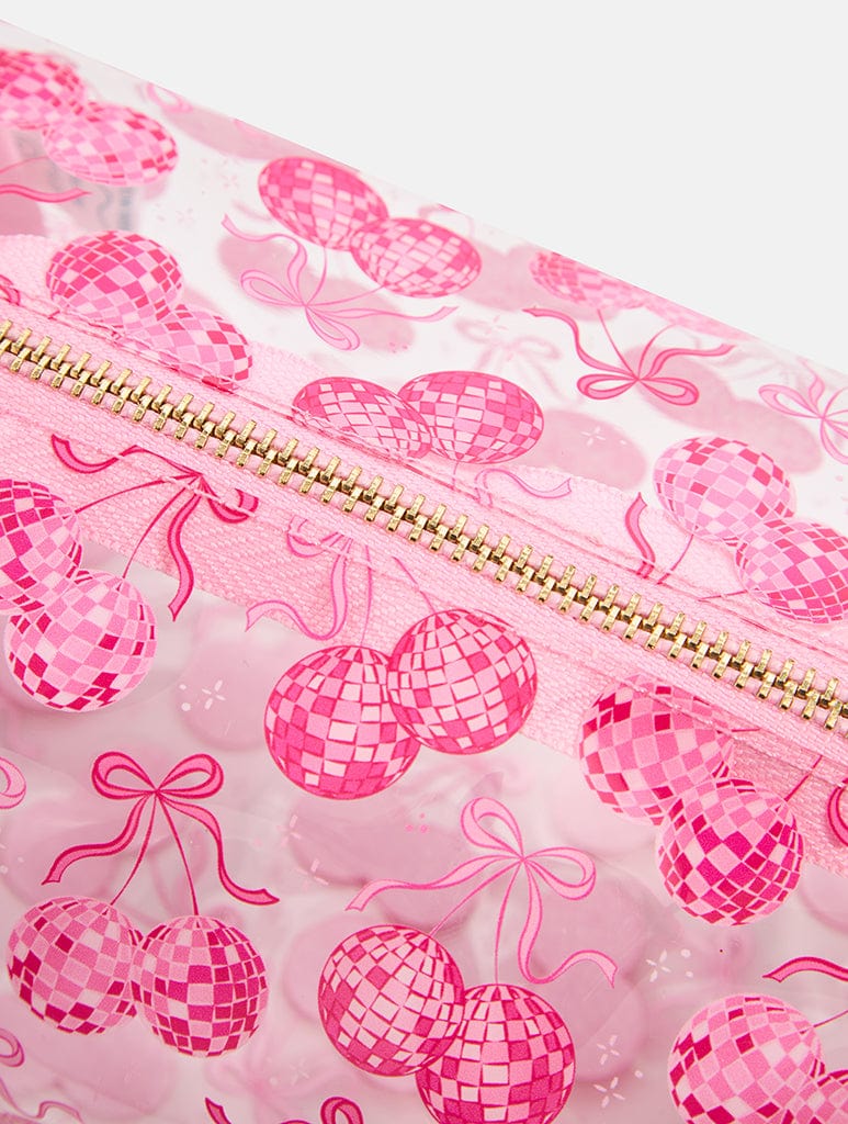 Bow Cherry Disco Makeup Bag - Image 5