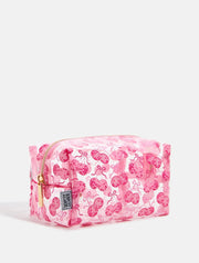 Bow Cherry Disco Makeup Bag