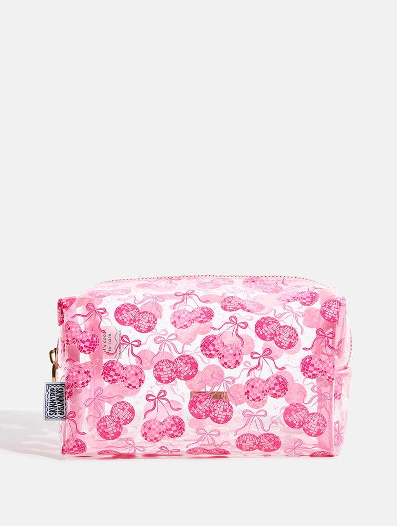 Bow Cherry Disco Makeup Bag - Image 1