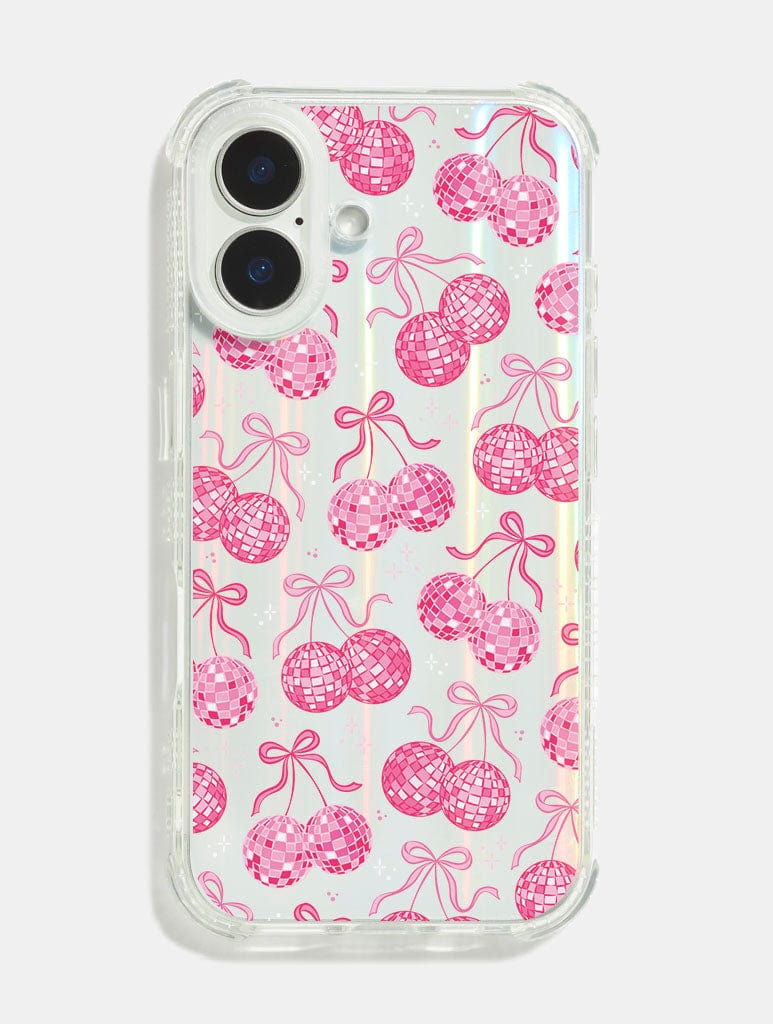Bow Disco Cherry Shock iPhone Case - Image 1