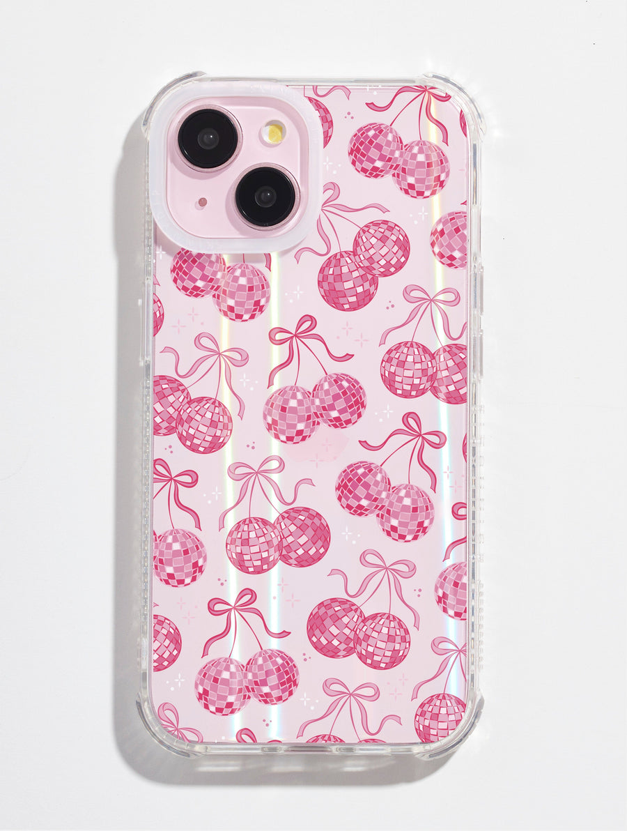 Bow Disco Cherry Shock iPhone Case - Image 1