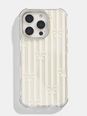 Bow Stripe Shock iPhone Case