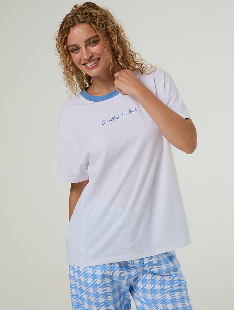 Breakfast in Bed Pyjama Set with Eyemask - Image 1