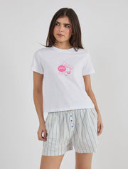 Bubblegum x Skinnydip Baby T-Shirt In White