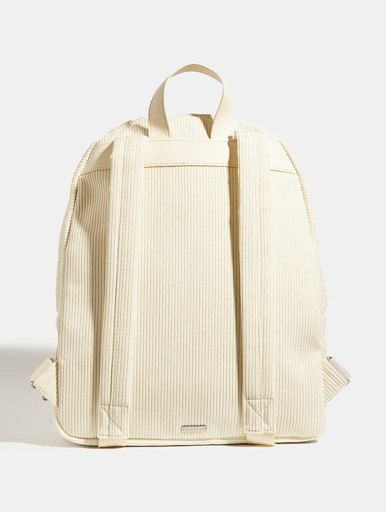 Burgundy Bow Embroidered Backpack - Image 3