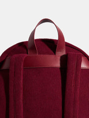 Burgandy Ditsy Flower Embroidered Backpack